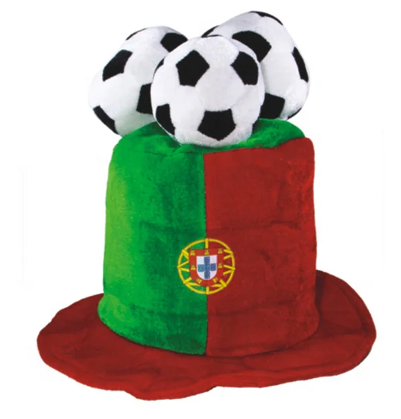 2024 Fan Supporter Hat Football fan hat With Football On Top For Poland