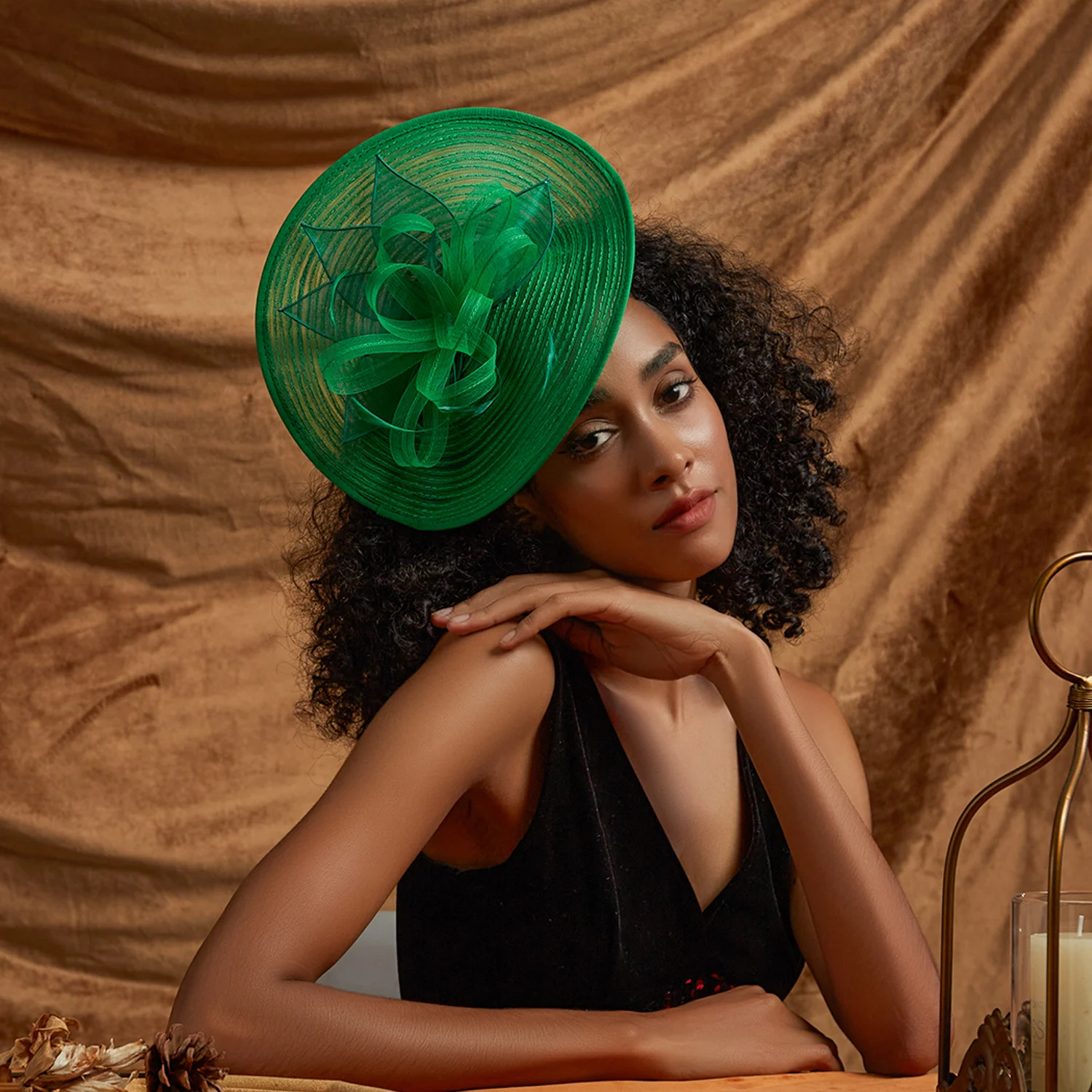 Fancy Hawaiian Fascinators Hats Hair Accessories Headdress Headpieces Bride Headband Headgear Derby Hat for Women Ladies