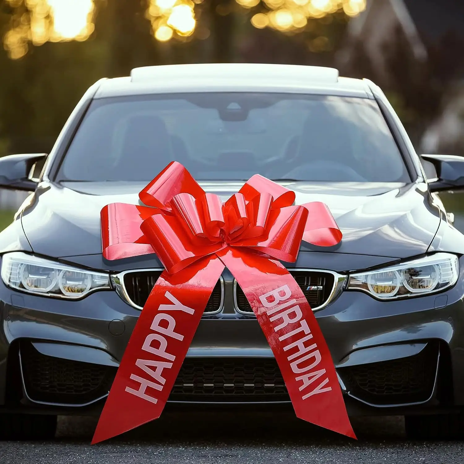 Car Bows Big Car Bow Sweet 16 30inch Giant Extra Large Blue/Red Pull Bow Happy Birthday Printed Customize LOGO Party Decoration