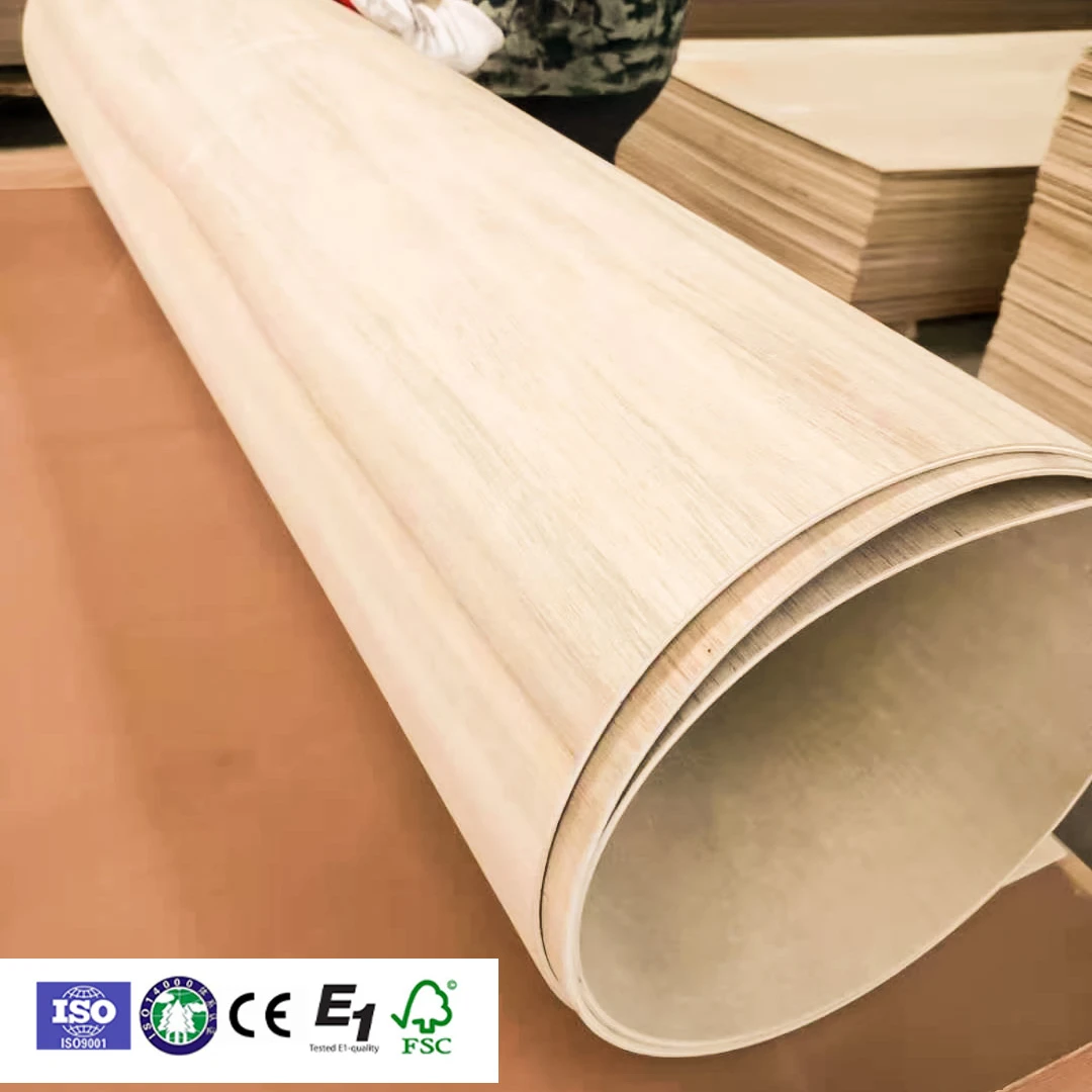 5mm flexible poplar plywood / flexi bendable plywood sheets for furniture and laser cut