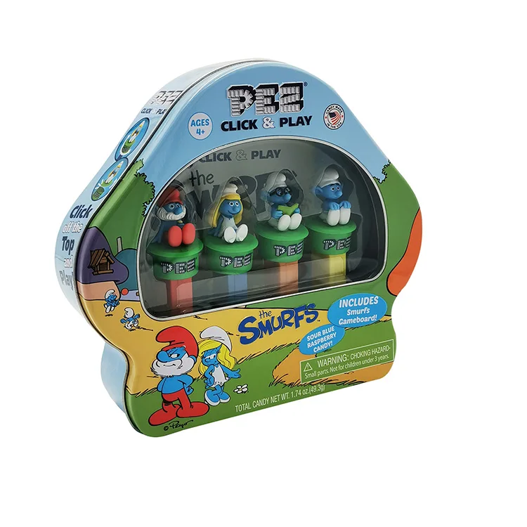 Персонализированная Коробка для игрушек в форме мультяшных персонажей, металлические жестяные банки для еды