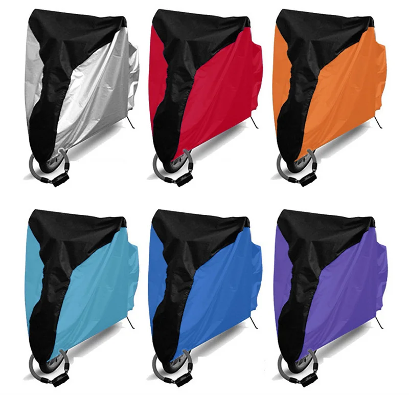 Amazon High Quality 210T 210D Bicycle Cover Bike Silver Polyester Rain Waterproof Sunscreen Dust UV