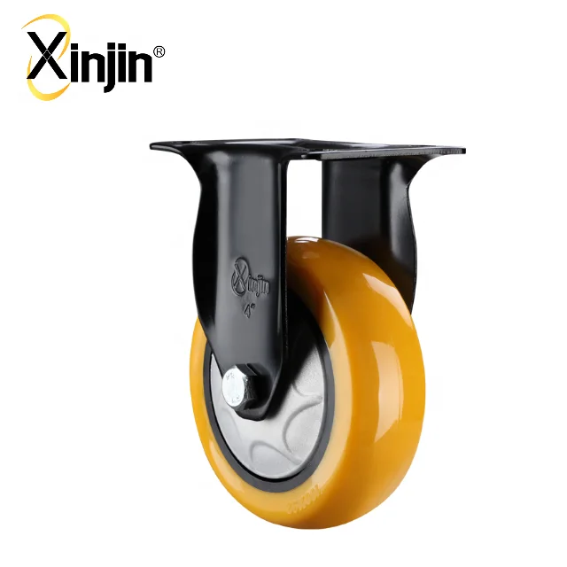 3 inch swivel single ball bearing PU caster wheel