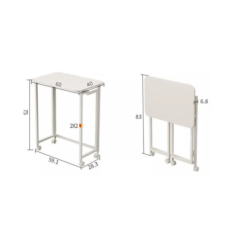 Foldable portable study desk Home computer desk pulley table