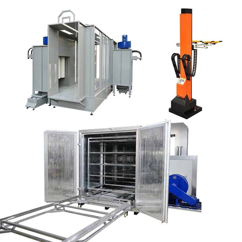 Big Batch Electrostatic Powder Coating System Automatic Powder Coating Line For Sales