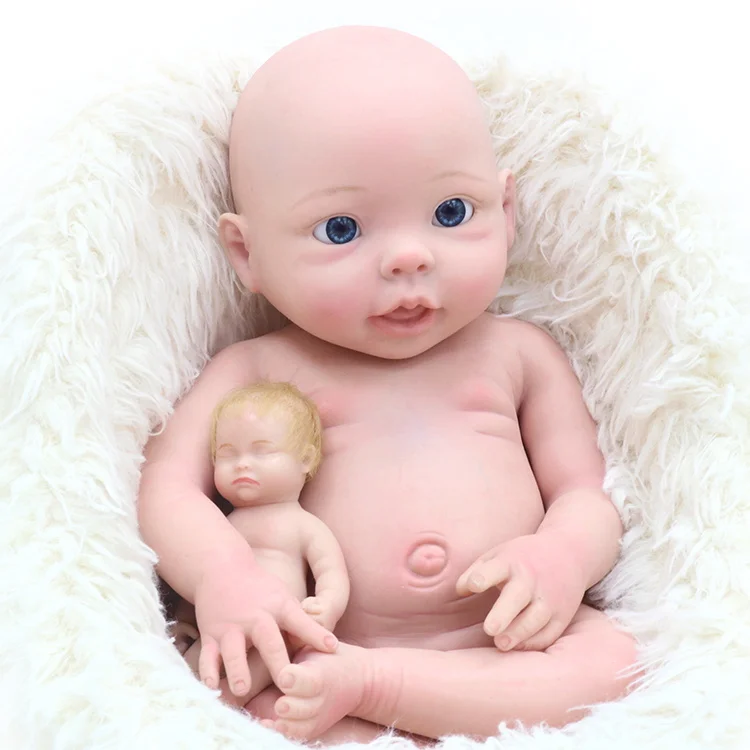 18inch 45cm mueca de silicona reborn super soft realistic silicone babi newborn doll made in china