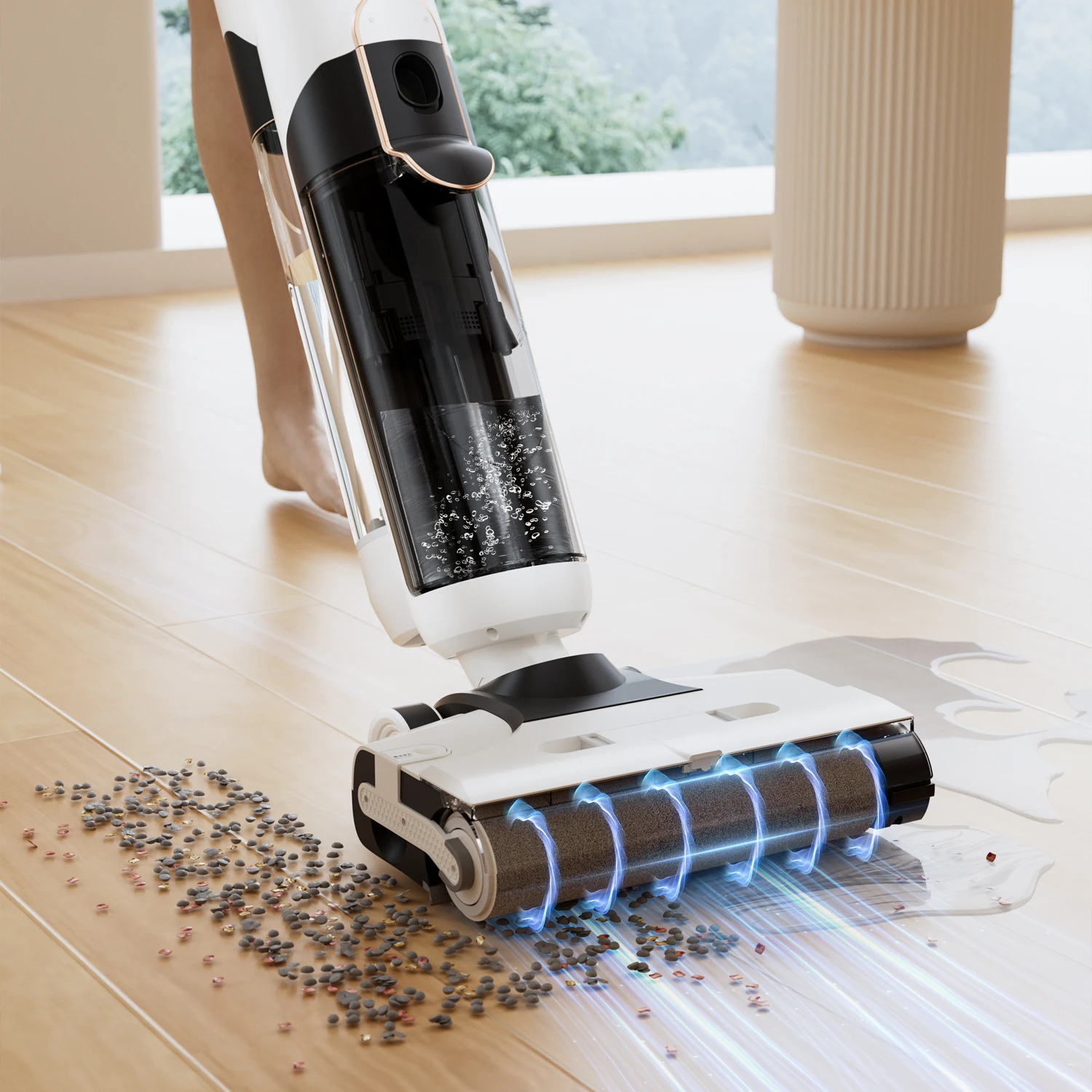 Household Floor Self Cleaning Home Vacuum Cleaner Mop Handheld Home Wet Dry Vacuum Cleaner