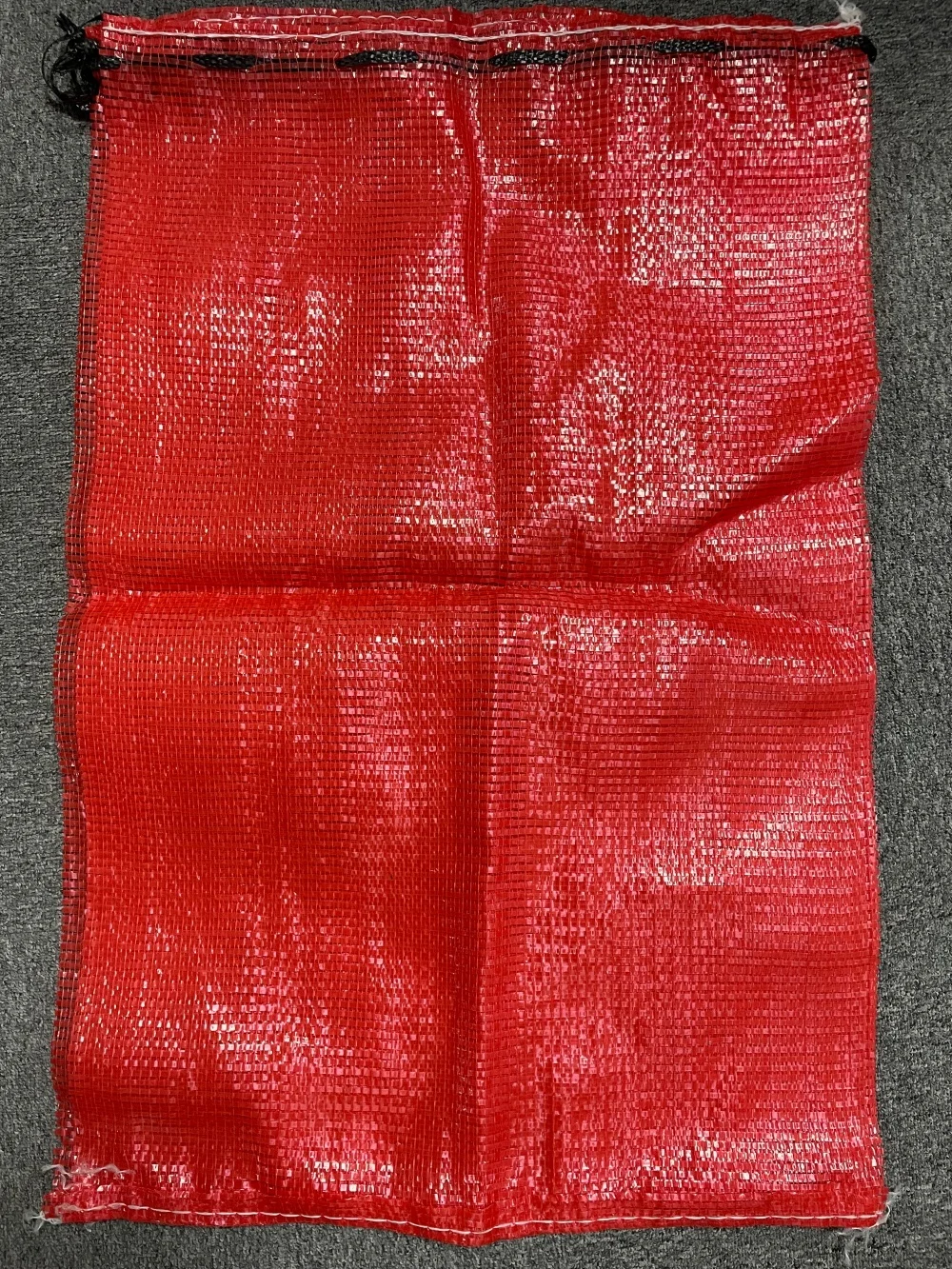 Plastic Packaging 50kg 50lb Red Orange Green Empty PP Tubular Woven Ventilated Logo Leno Net Sack Onion Mesh Bag for Potato