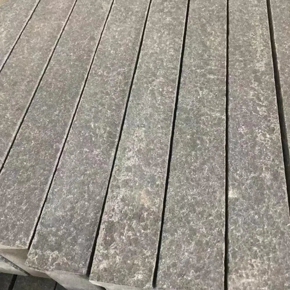 Mongolian black granite flamed stone