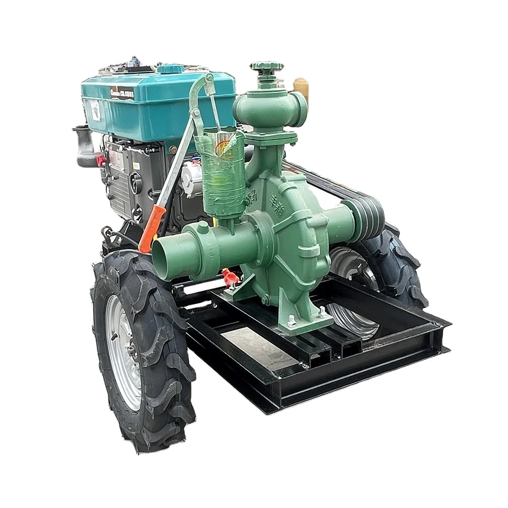 4-inch high-pressure spray pump, long water delivery distance, diesel engine driven high-head pump
