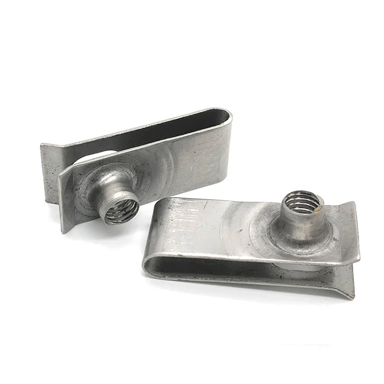 Customized Oem Odm Non-standard Fasteners M4 M5 M6 M8 Stainless Steel Metal Motor Motorcycle Car U U-type Clip Nuts  