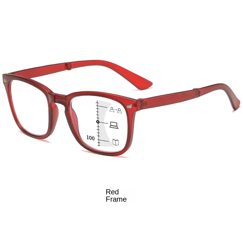 New Arrival Multi-focus Far And Near Dual-use Reading Progressive Glasses Anti Blue Light Eye Protection Glasses For Men Women