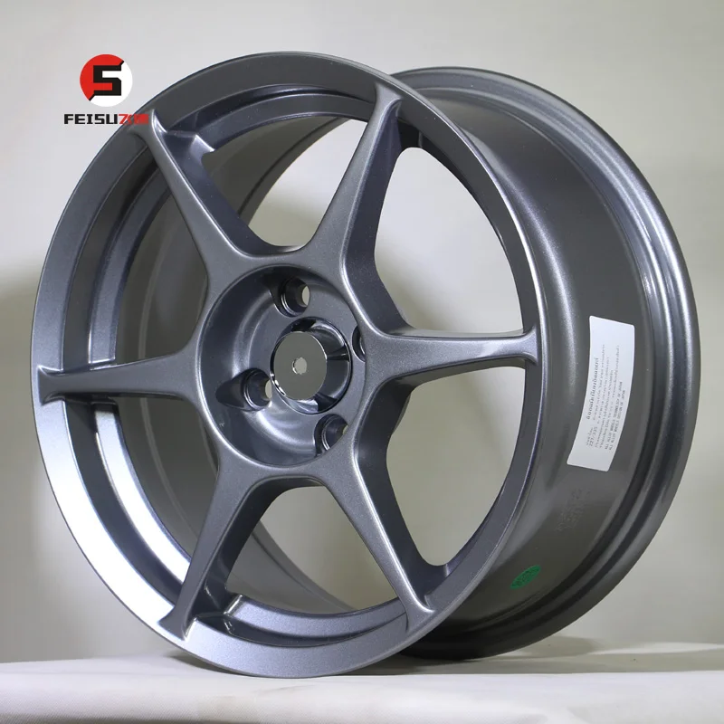 15inch P1 sports alloy wheels 15*7  4*100 ET35 CB73.1 grey white