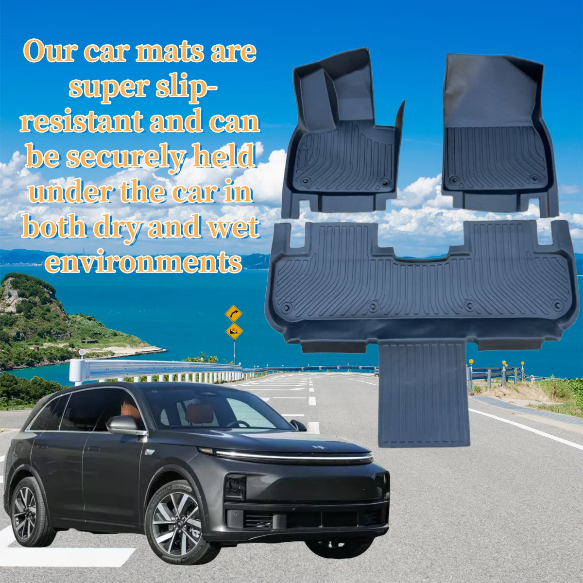 2022+ Custom Fit For Ideal  Interior Accessories Car Mats Car Foot Mat For Ideal L6 All Weather 3D TPE Car Floor Mats