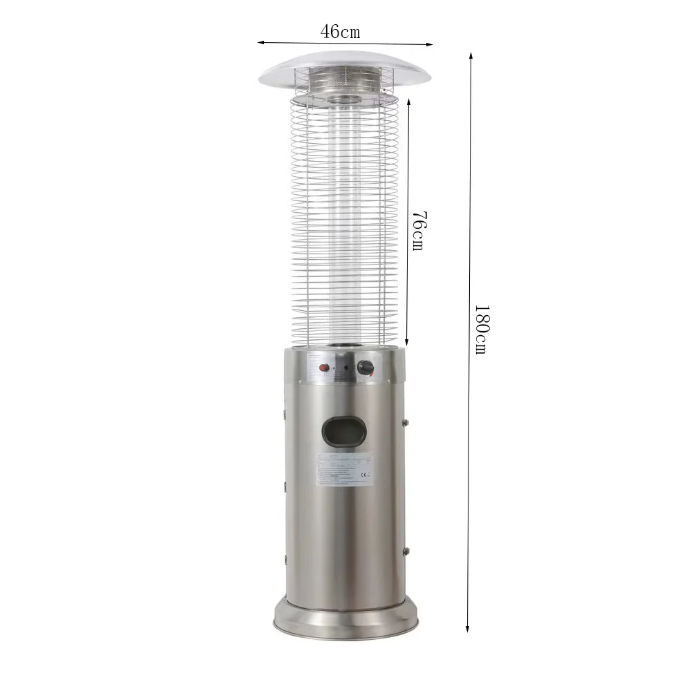 Modern 13kw Outdoor Patio Heater Cylinder Garden Propane Flame Gas Iron & Stainless Steel LPG for Garden & Outdoor Heating
