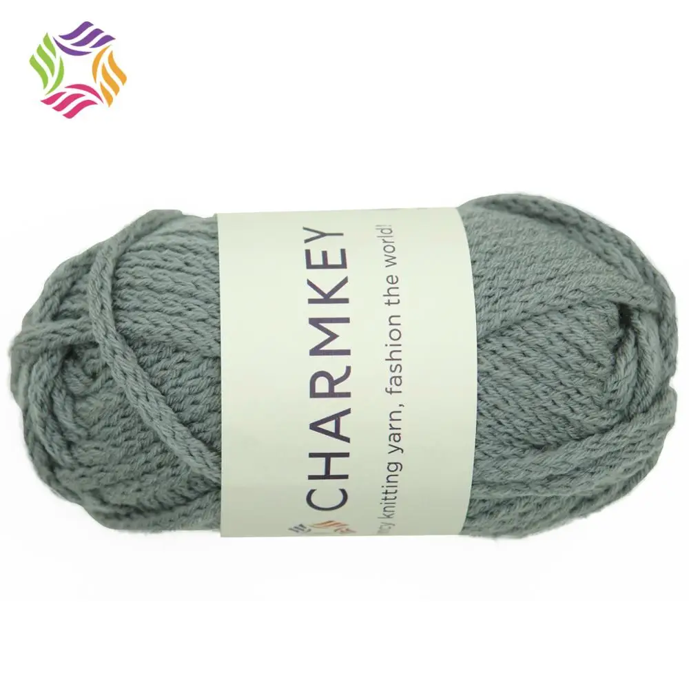 Charmkey, высокая масса, модная веревка, однотонная 100% акриловая крупная пряжа для ручного вязания одеяла, низкая цена