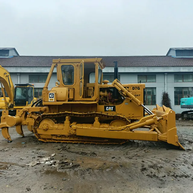 Second hand CAT D7G Track-Type Tractors / Bulldozers With Winch for sale IN SHANGHAI