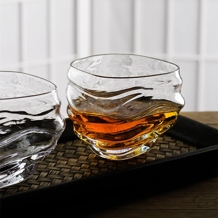 Classic Whisky Cup Japanese Style Wine Tasting Glass Hand carving First Cloud Whiskey Crystal Glass