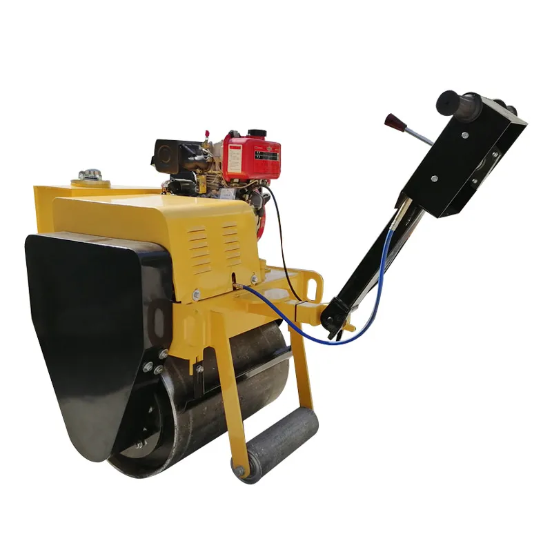 CAHNGCHAI Diesel Small Hand-held Road Roller Single Drum Manual Road Roller Walk Behind Vibratory Roller For Sale