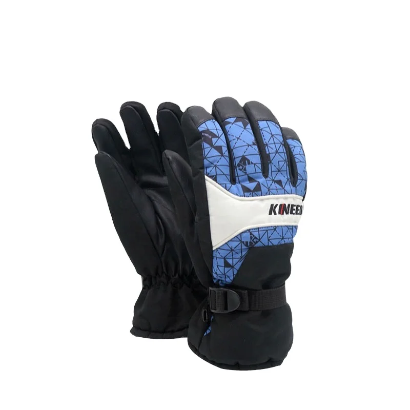 Теплые водонепроницаемые лыжные перчатки премиум класса с сенсорным экраном