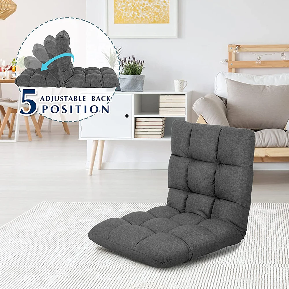 Hot Sale Lazy Foldable Sofa Without Legs Tatami Bed Backrest Chair Bedroom Single Living Room Sofa Sets