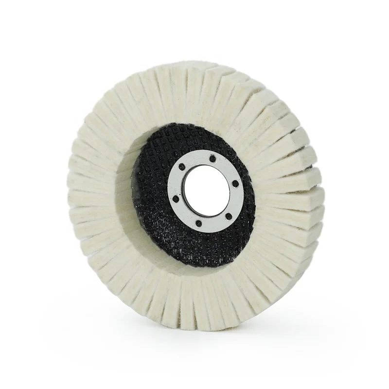 5 inch Hongjie 125mm felt polishing wool felt disc for buffing and polishing Factory OEM wool felt polishing pad