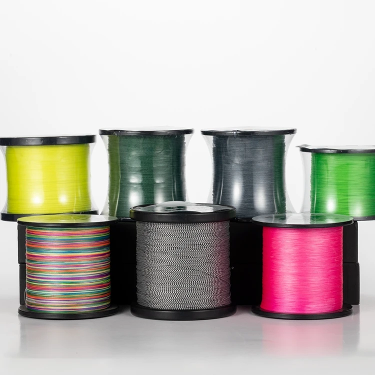 Justron Manufactory wholesale 4 8 9 16 braid fishing 300m 8 strand braided PE fishing line wholesale multicolor PE for sea saltw