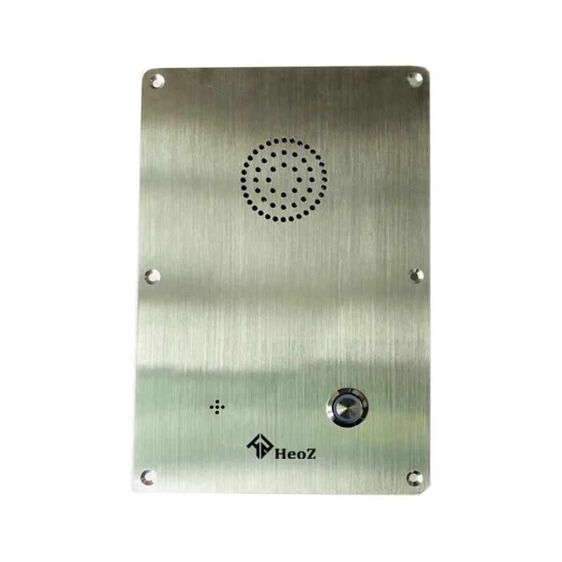 HeoZ Stainless Steel Push To Talk Intercom VoIP POE Handsfree Help Point Telephone Emergency Intercom