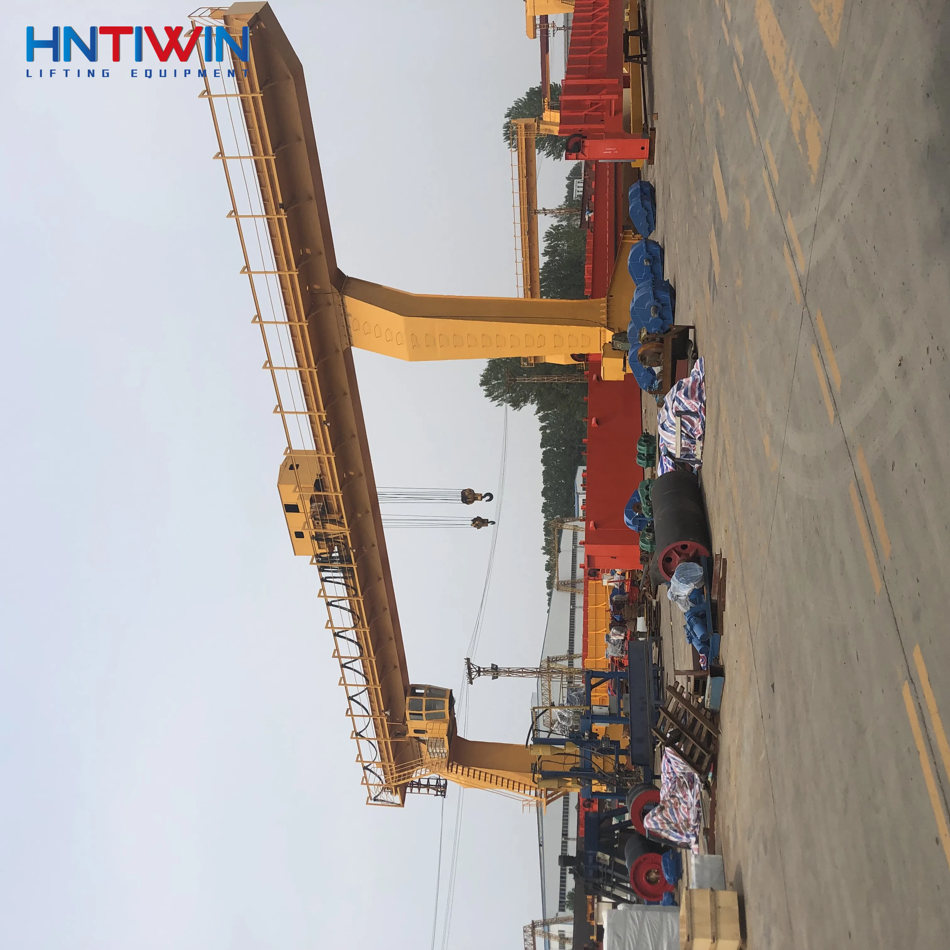 5ton 10ton rail работает моторизованный козловой