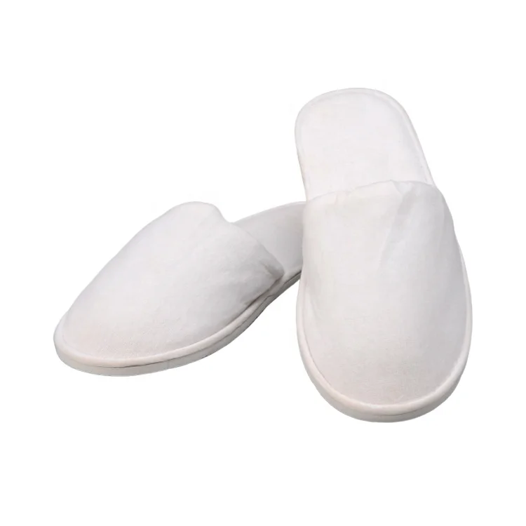 Embroidered Silk Velvet Closed Toe Chinese Silk Slippers For Hotel