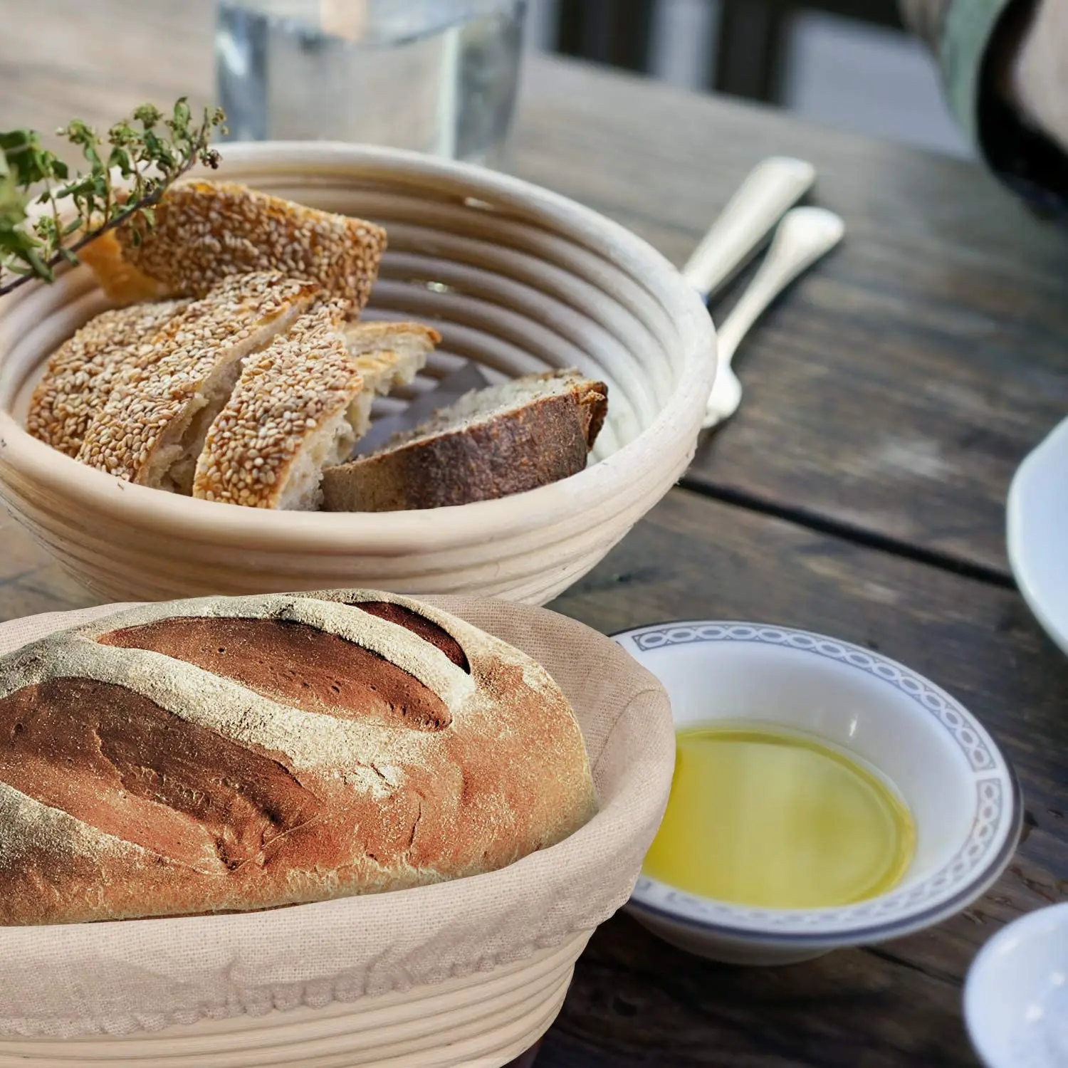 2021 new product Baking Baking Accessories Plastic Scoring, Bread Lame Dough Scraper Rattan Bread Proofing Baskets Colour