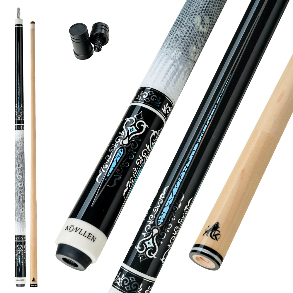 KONLLEN Billiard KL-B1 Series 12.5mm Tip Professional Billiard Cue Custom Billiard Cues 3/8*8 Radial Pin Maple Pool Cue