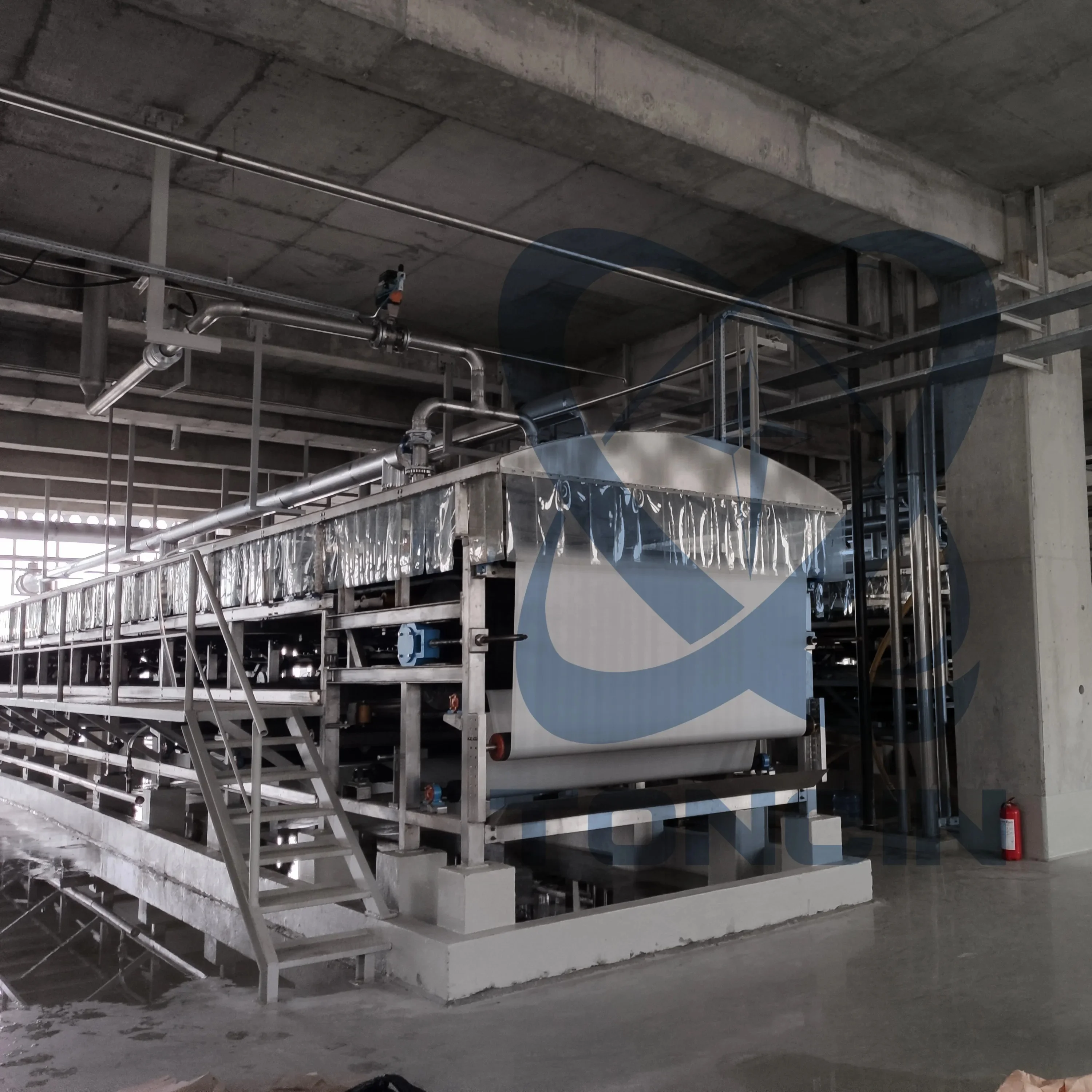 Китай горизонтальный резиновый вакуумный фильтр Toncin для горной промышленности