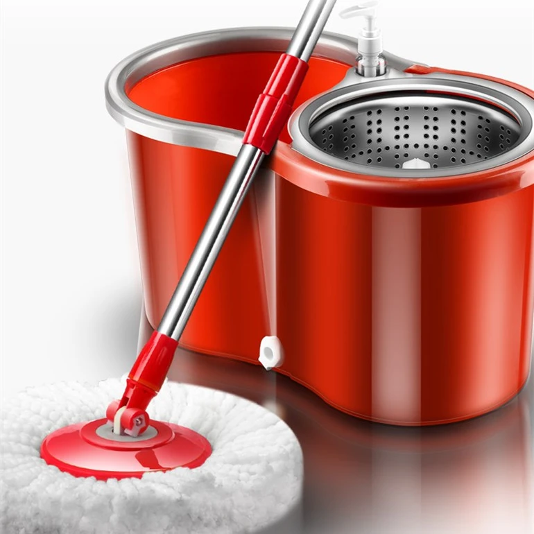 Detachable centrifugal rotating spin magic mop 360 microfiber cleaning tornado spin bucket mop with stainless steel wringer