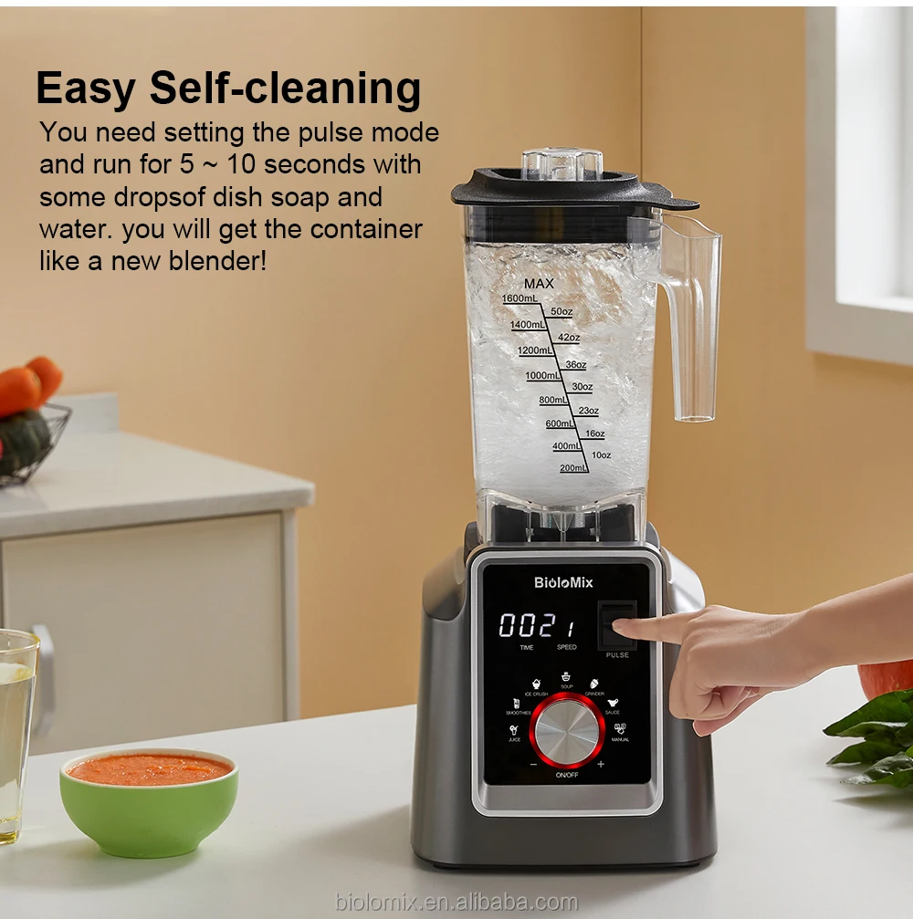 Best Countertop Professional Smoothie Blenders with 68oz Tritan Jug Timer Juicers Food Processors Smoothie Makers on sale