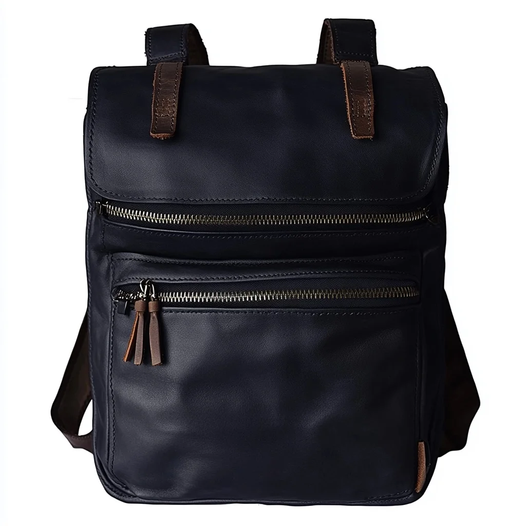 Stylish Premium Full Grain Leather Large Slip Pocket Compact Dslr Video lens bag Custom Camera Backpack