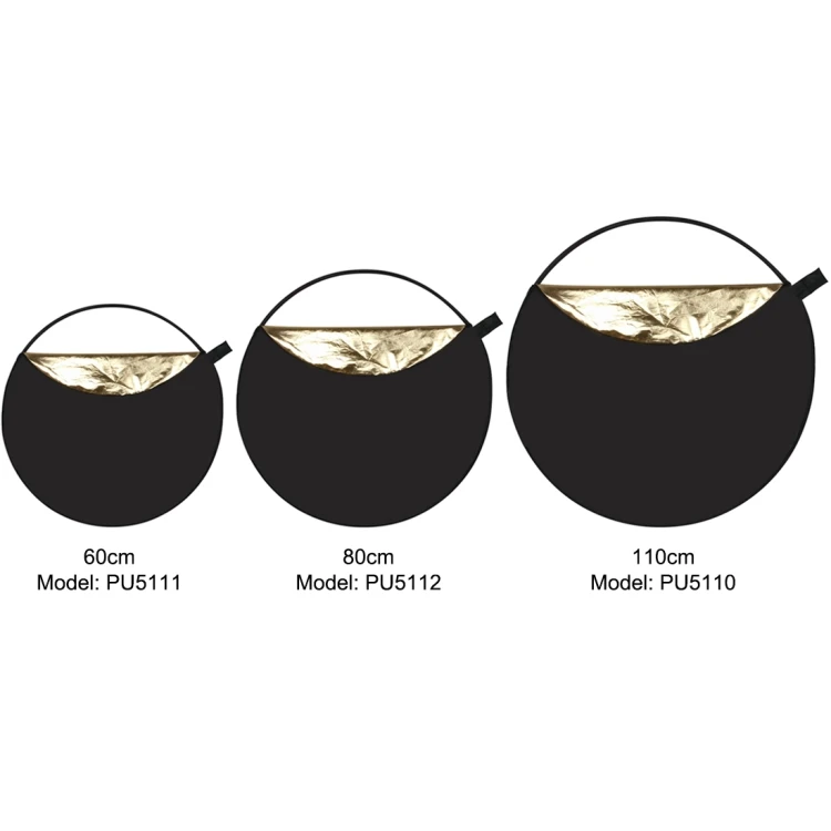 Professional 60cm Camera Flash Light Reflector Disc 5 in 1 Interface Color Photography Studio Reflector