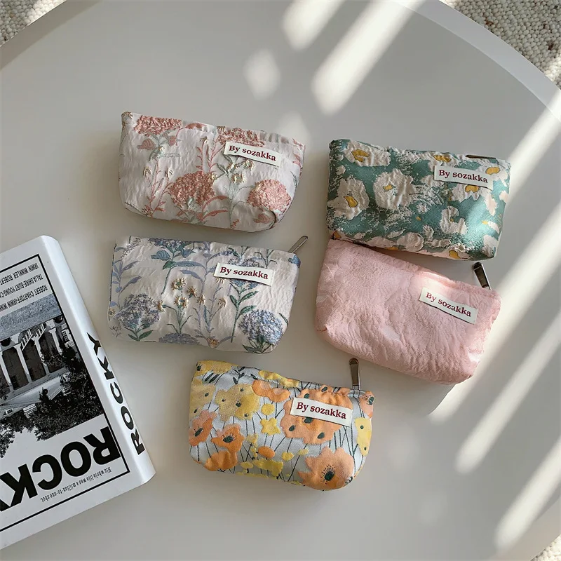 Custom Logo Design Makeup Organizer Pouch Cosmetic Toiletry Travel Bag Makeup Bag