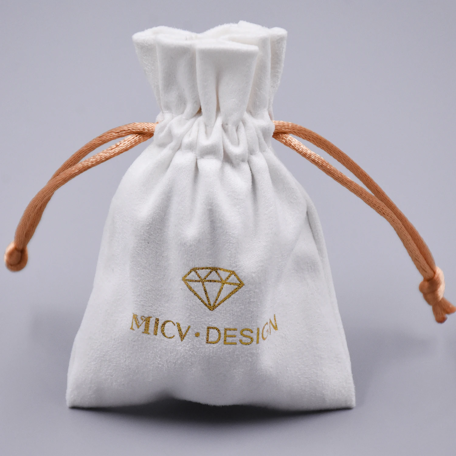 Custom Logo Velvet Jewelry Bags Soft Velvet Gift Wrapping Drawstring Pouch Necklaces Jewelry Earrings Packaging Bags
