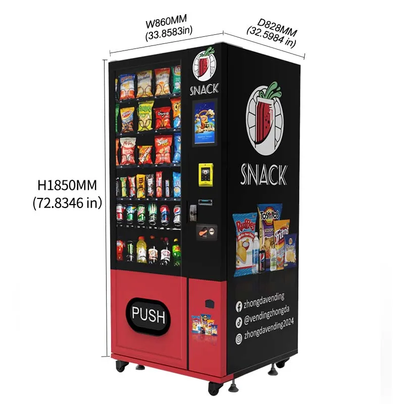 Europe CE ROSH 24-Hour Combo Vending Machine Snack Machines for Germany