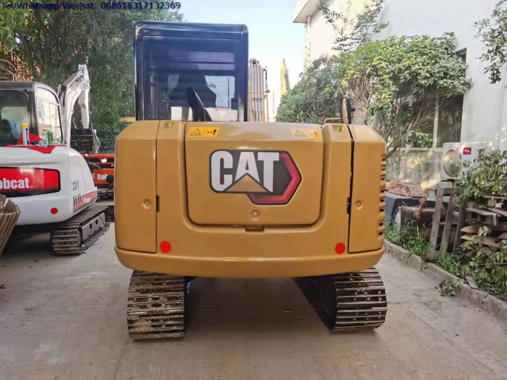 Used Cat 306E 306E2 6 ton Small Excavator EPA Caterpillar 307E Mini Excavator with Clean-Out Bucket