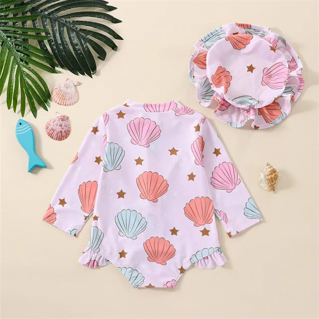1 Pcs Private Label Graphic Polyester Romper Summer Newborn Infant Toddler Clothes Hooded Baby Girls Bodysuit Sweatshirt