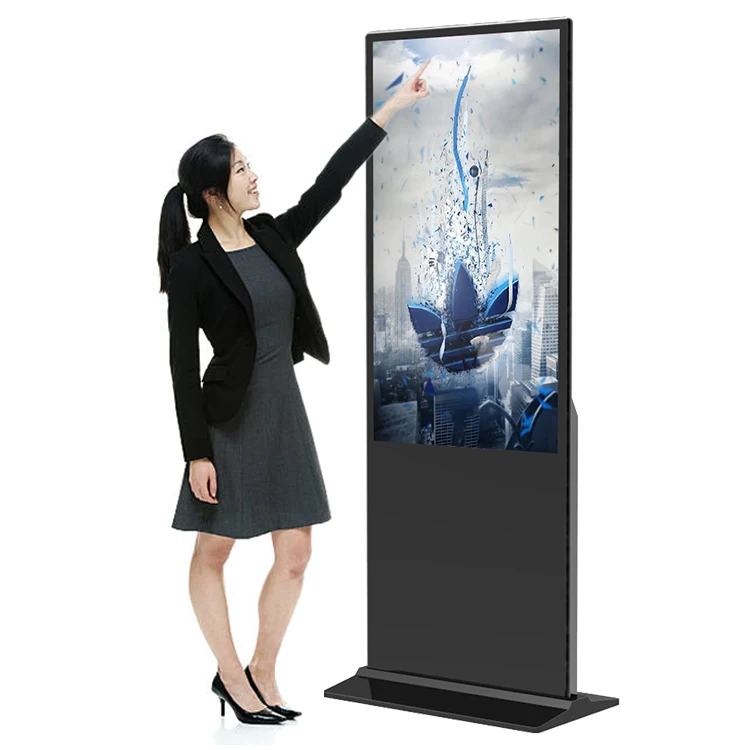 Free CMS Floor Standing Indoor Totem Digital Signage Monitor for Android Wifi Display Advertising equipment