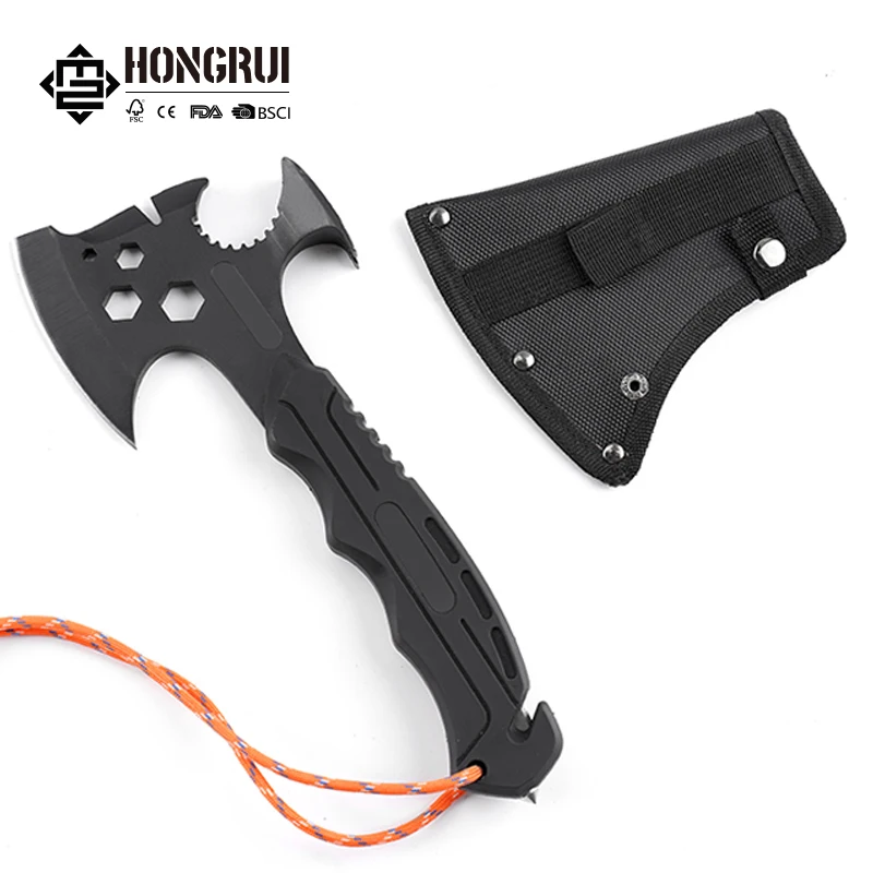 Hot Sale Steel Outdoor Camping Survival Axe High Carbon Steel Stainless Steel Garden Hatchet for Chopping Felling Hunting Axe