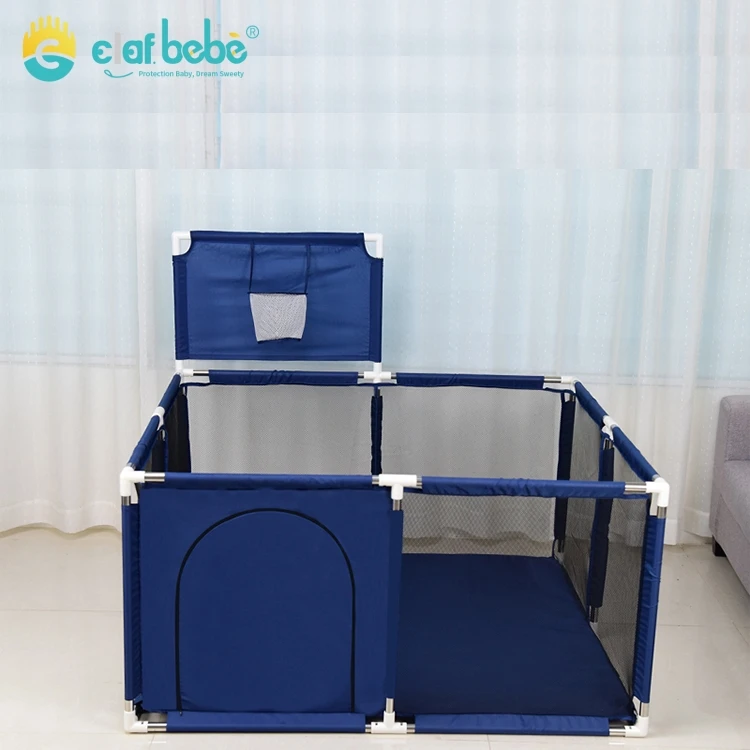 Hot sale extra large foldable baby play pen, Large Square Portable Mesh Kids Playpen