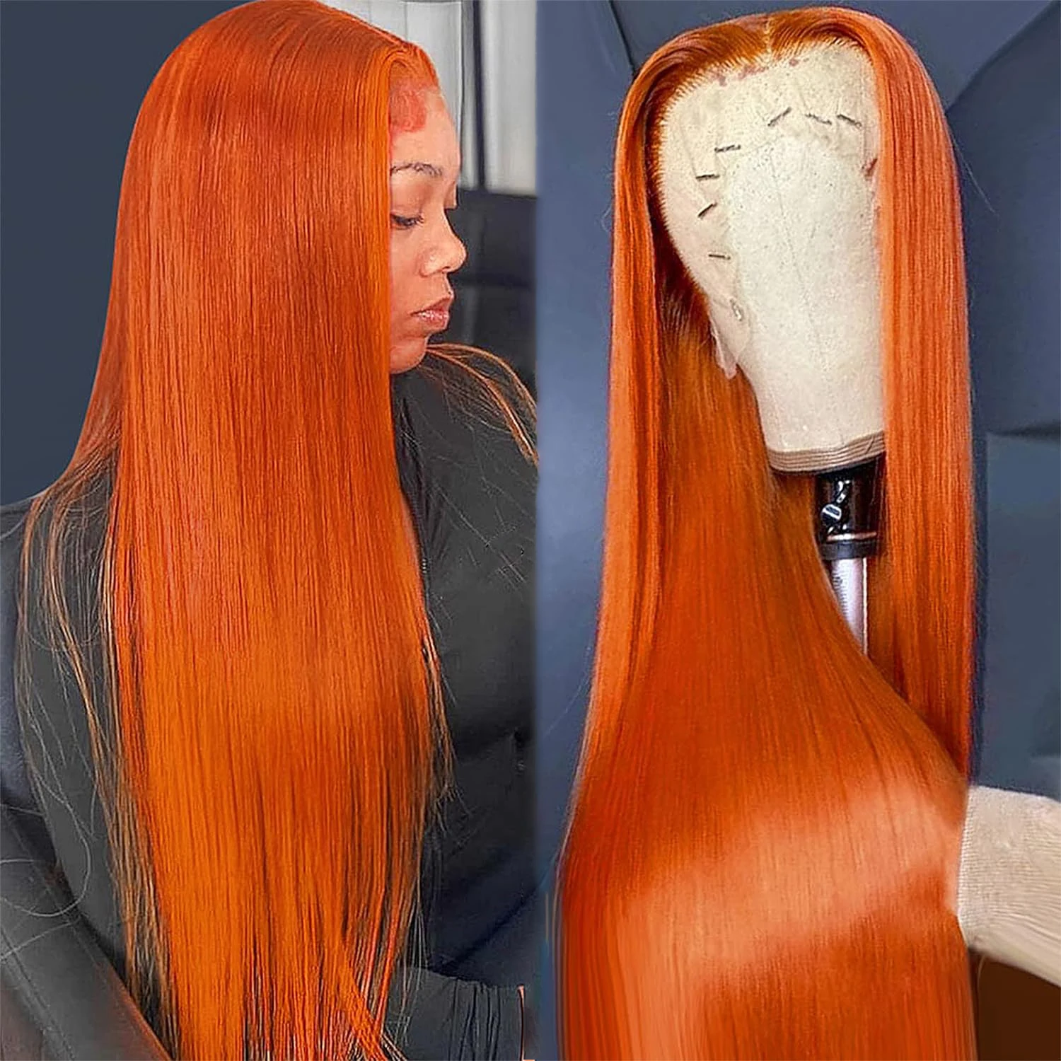 Body Wave 13*4 Transparent Lace Frontal Wig Raw Vietnamese Burmese Hair 180% Density 1B/613 Lace Front Glueless Wig Wear & Go