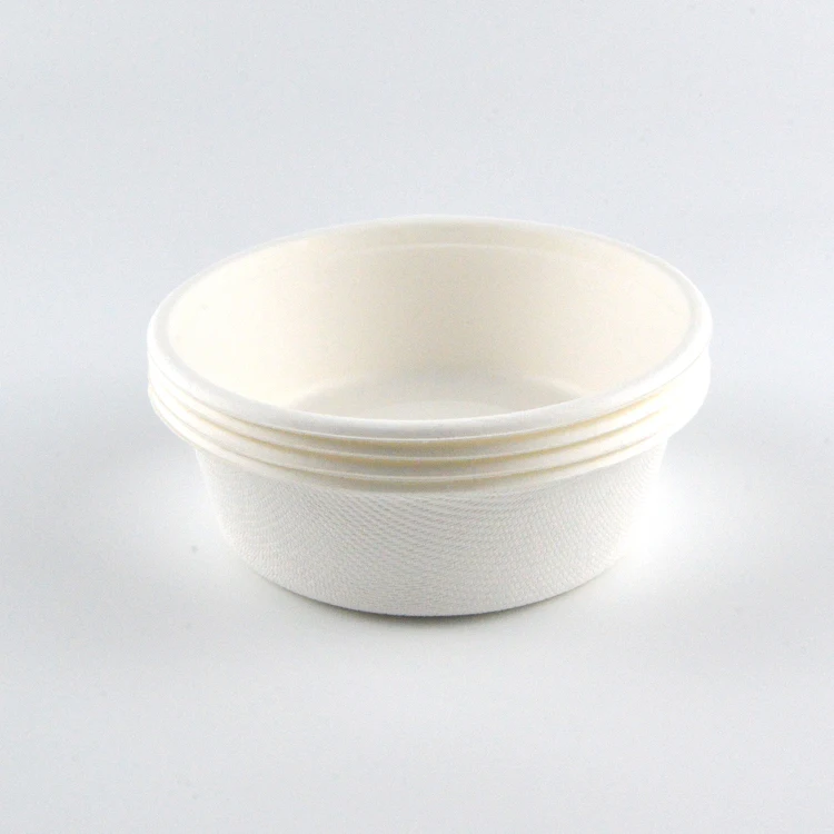 Compostable Disposable Biodegradable Restaurant Serving Sugarcane Sugar Cane Bagasse Fruit Ramen Salad Soup Bowl