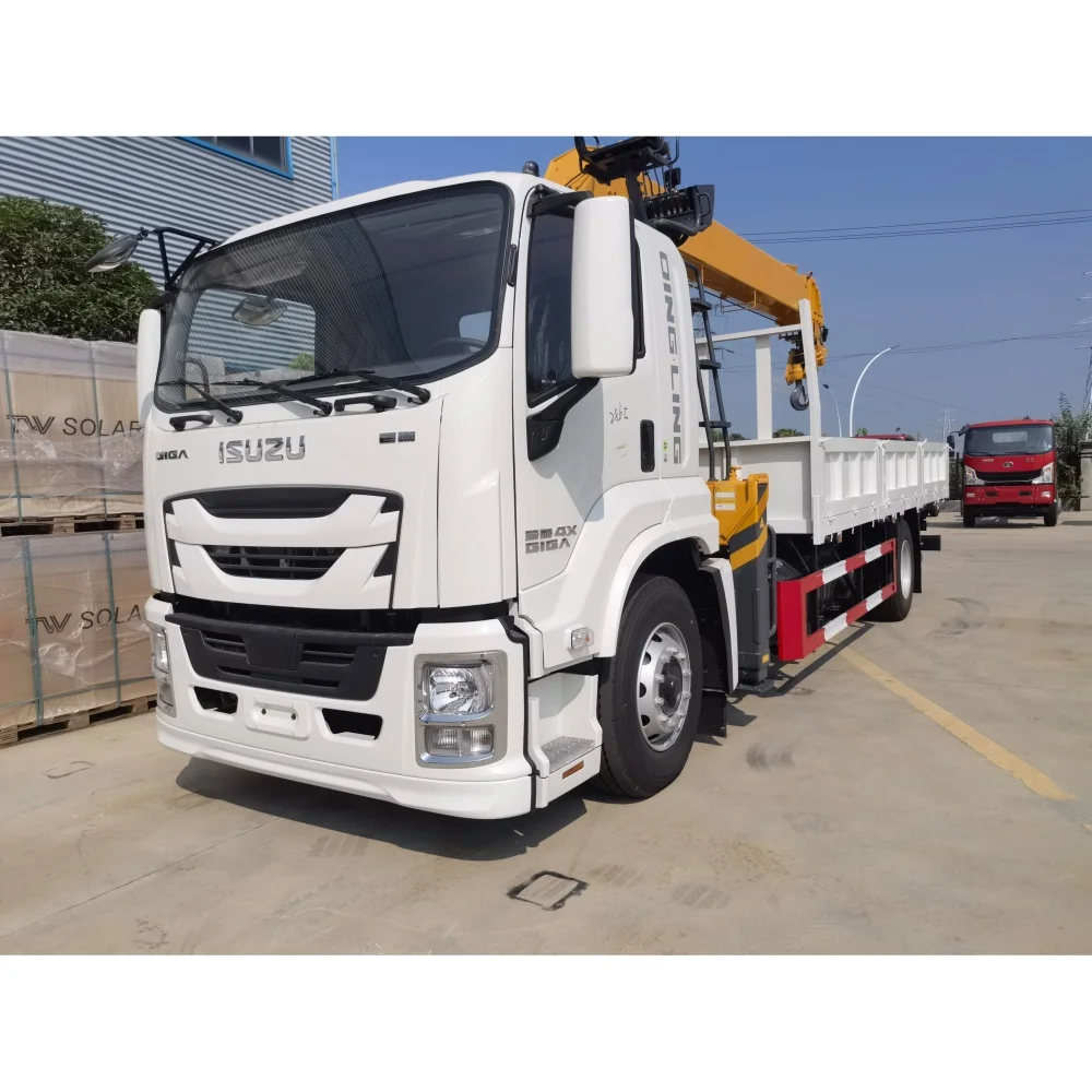 Euro III 5-ton Left-hand drive crane truck  Construction site vehicle Transport construction materials 190ps drum brake
