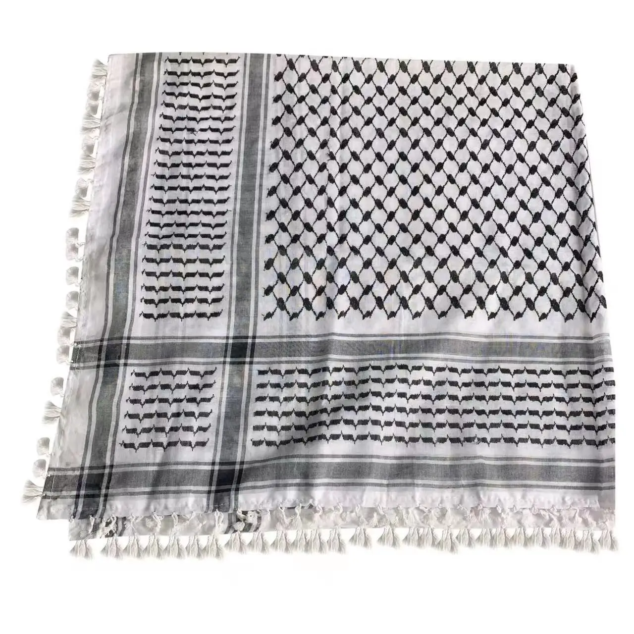 New Four-sided Flowing Arab Turban square Tactical for Outdoor Muslim Decoration Cross-border