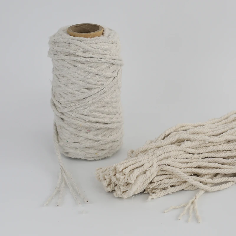 OE cotton mop yarn cotton blend NE 1/8 1/12 from mop yarn making machine